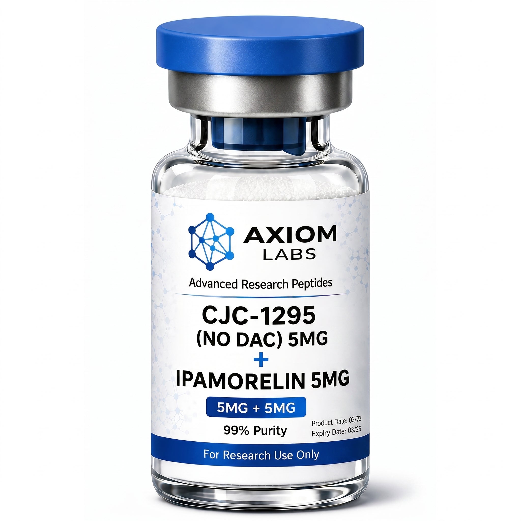 CJC-1295 No DAC & Ipamorelin Research Peptide Blend